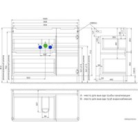  IDDIS Тумба под умывальник Edifice 100 EDI10WFi95