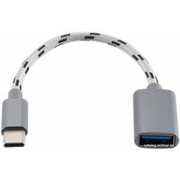 Адаптер USBTOP OTG USB3.1 Type-C – USB3.0 тканевый