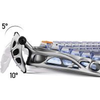 Клавиатура Gravastar Mercury K1 Pro Interstellar Silver (GravaStar x Kailh Speedy Mint)