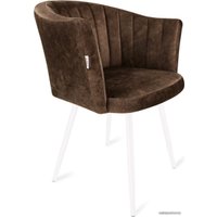 Стул Sheffilton SHT-ST42-1/S95-1 (кофейный трюфель/белый муар)