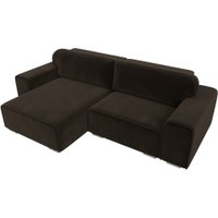Угловой диван Лига диванов Лига-029 левый 121919L (микровельвет коричневый)