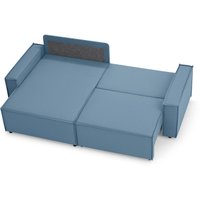 Угловой диван Mio Tesoro Дюссельдорф 293 1.5ек-1.5пф (1175 Savanna Plus Blue)