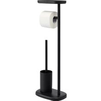 Держатель для туалетной бумаги и ершика Bergenson Bjorn Slim BB0000945 (черный)