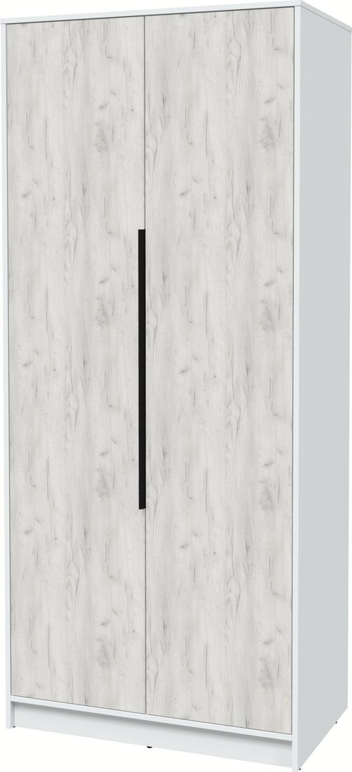 

Шкаф распашной Интерлиния Концепт КТ-Ш2 (дуб белый/белый платинум)