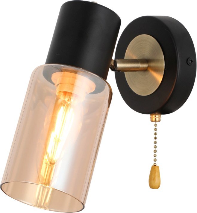 

Бра Aitin Pro НББ 03-60-101 RH8219/1W (черный/антик бронза)