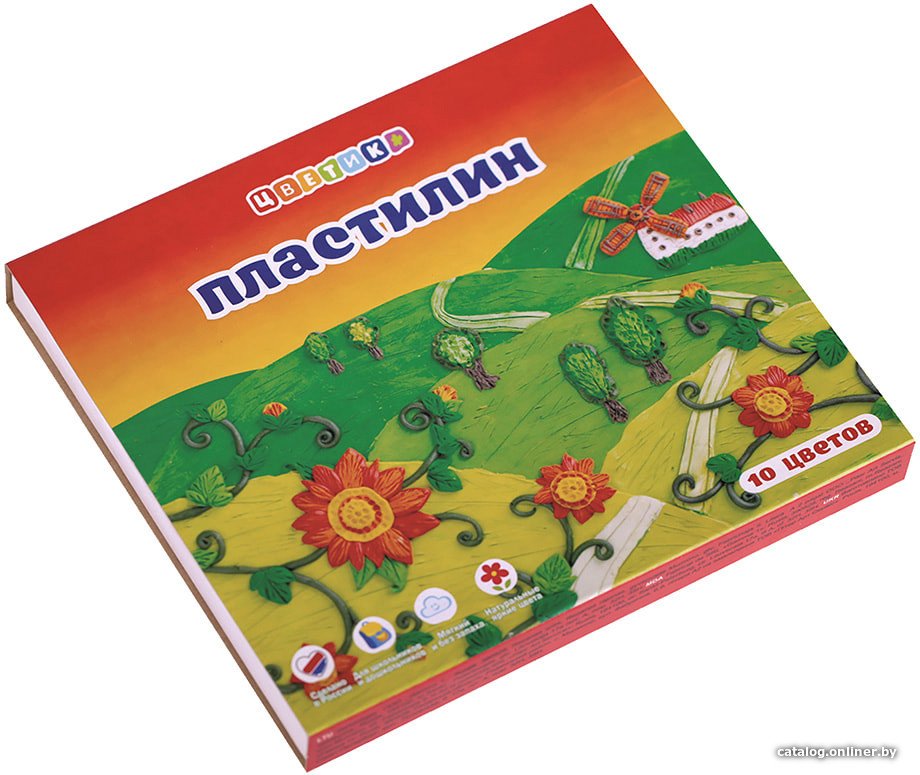 Пластилин Цветик 32411672 (10цв)