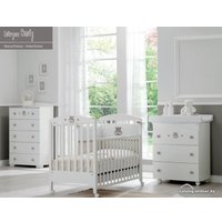 Классическая детская кроватка Erbesi Charly (белый песочный)