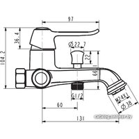 Смеситель Esko New York NY 54