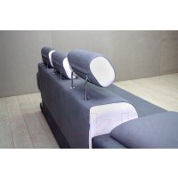 Угловой диван ПетраМебель Марсель Люкс Левый (серый/глори 23/глори 25)