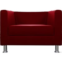 Интерьерное кресло Brioli Билли (экокожа, L19 красный)