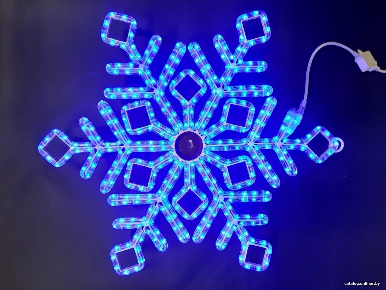 2D-фигура IQLED Снежинка LED 45x45 см (синий)
