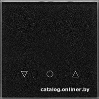 Беспроводной выключатель для жалюзи DeLUMO Senso одноканал. трехклавишный 337 (сияющий черный)