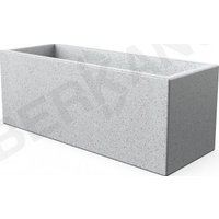Кашпо Berkano Cubric 30*80 DB (белый гранит)