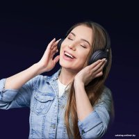 Наушники QCY H3 (темно-синий, с подпиской Яндекс Плюс на 60 дней)