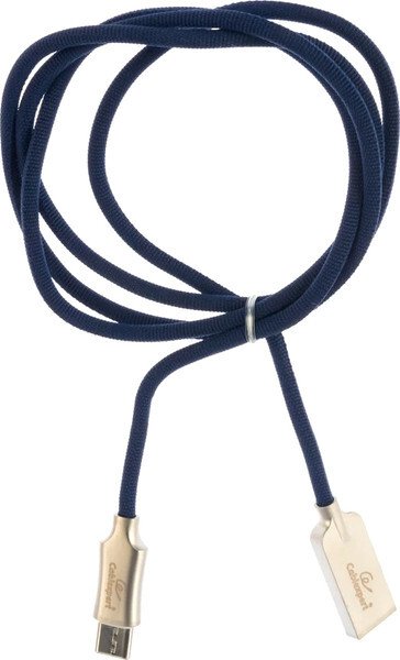 

Кабель Cablexpert USB Type-A - USB Type-C CC-P-USBC02Bl-1M (1 м, синий)