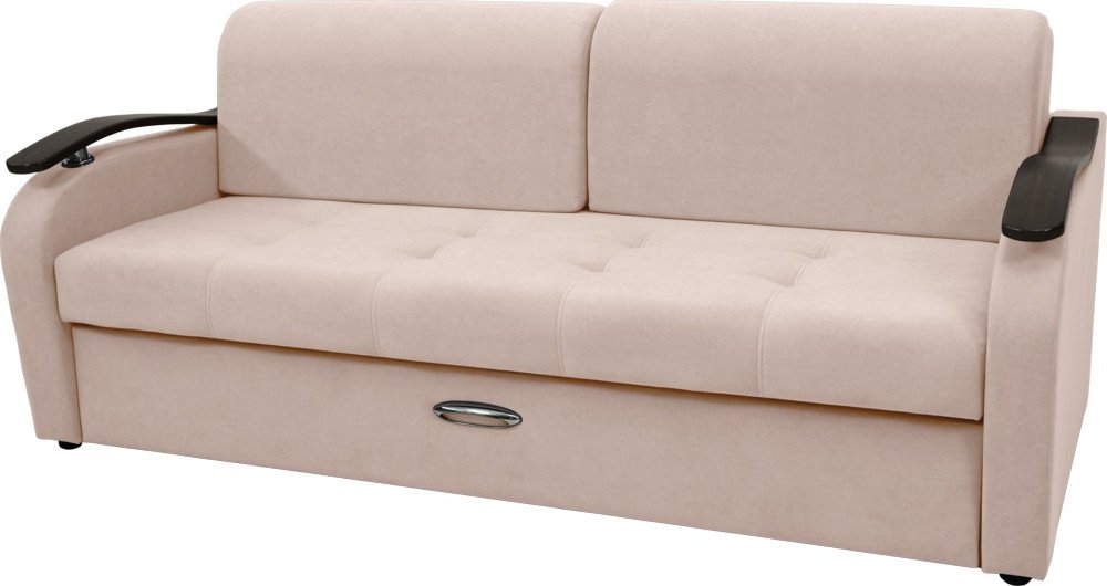 

Диван Сириус Лидер-2 НПБ 215x110 (Eva 01 велюр белый)