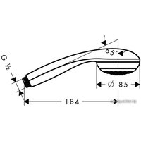 Душевая лейка Hansgrohe Crometta 85 1jet [28585000]