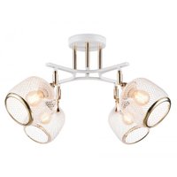 Люстра средней высоты Ambrella light Traditional TR80175/4 WH/FGD (белый/золото)