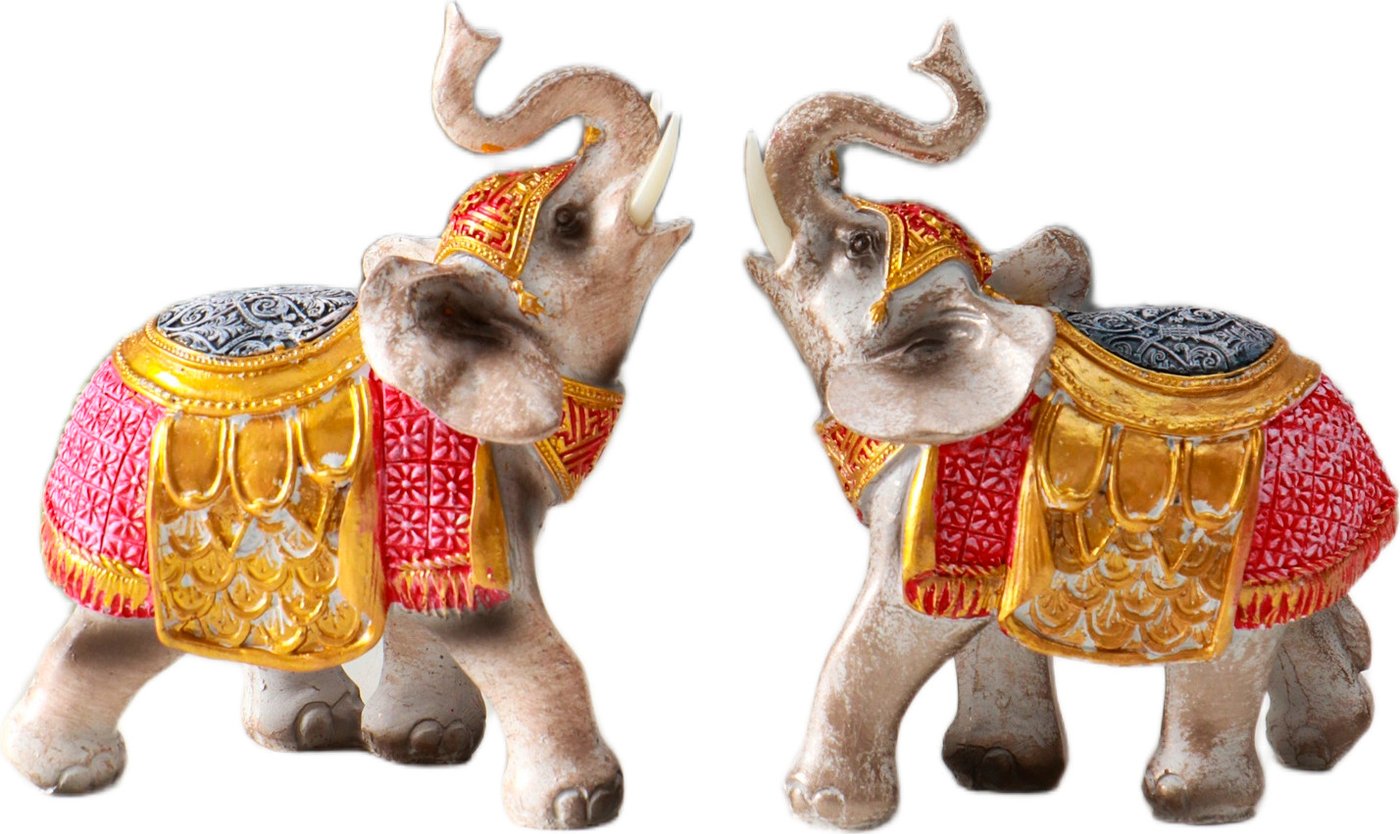 

Набор статуэток Sima-Land Два императорских слона в красно-золотой попоне 10915297 (2шт)