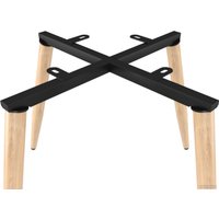 Стул Sheffilton SHT-ST42-1/S95-WH (кофейный трюфель/прозрачный лак/черный муар)