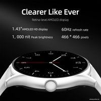 Умные часы QCY Watch GT (серебристый/белый)