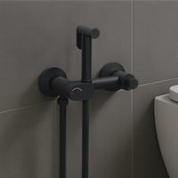 Унитаз напольный Lauter W246 2110246 + гигиенический душ Sano 21LT1292BM (горизонтальный выпуск)