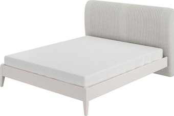 Кровать Bravo Мебель Джали Полоса 180х200 (перламутровый/льняной)