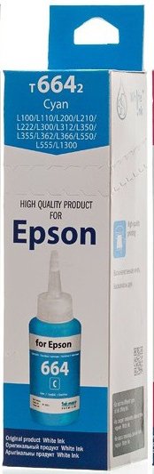 

Чернила White Ink 101/103 Cyan 70 мл (аналог Epson T664)