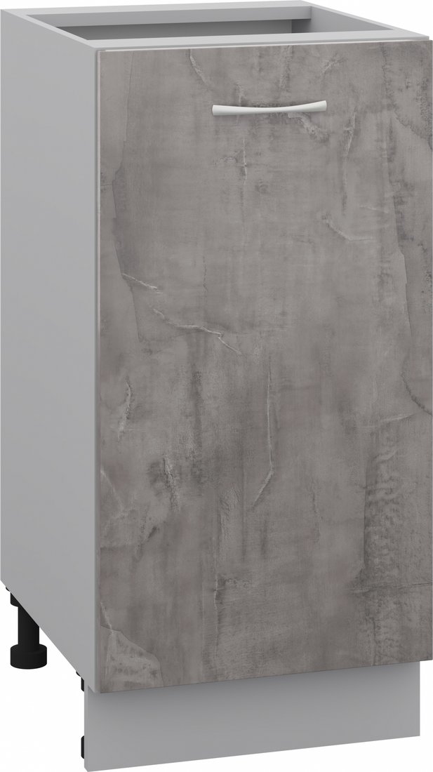 

Шкаф напольный Кортекс-мебель Корнелия Лира НШ40р без столешницы (оникс)