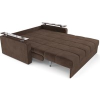 Диван Мебель-АРС Аккордеон Бакли НПБ 140x200 (велюр молочный шоколад НВ-178/13)