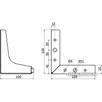 Опора мебельная AKS Modern белый в Могилеве