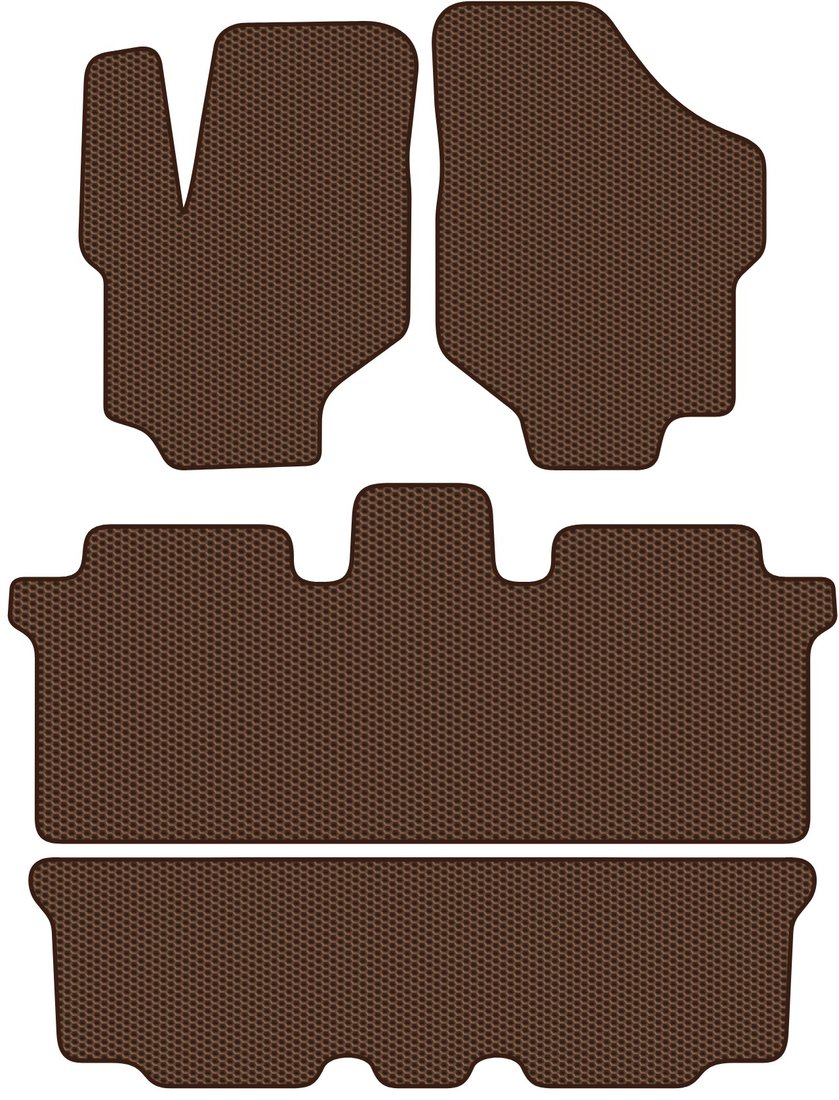 

Комплект ковриков для авто Alicosta Hyundai Trajet (минивэн / АКПП) +3 ряд 2004 - 2008 (коричневый, сота)