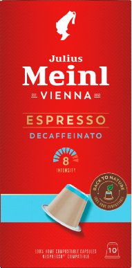 

Кофе в капсулах Julius Meinl Inspresso Biodegradable Espresso Decaffeinato 10 шт