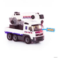 Автомобиль с краном Полесье Volvo автомобиль-кран с поворотной платформой полицейский 77318