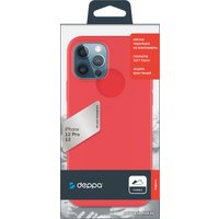 Чехол для телефона Deppa Soft Silicone для Apple iPhone 12/12 Pro (красный)