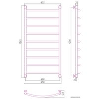 Полотенцесушитель Сунержа Галант+ 1200х600 03-0200-1260
