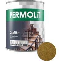 Грунт-эмаль PERMOLIT Grafite антикоррозийная с эффектом металлик 1721 0.75 кг (античное золото)