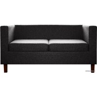 Софа Brioli Билли Д двухместный (рогожка, J22 графит/темные ножки)