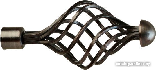 Наконечник для карниза Lm Decor YF098 Вираж 16мм (антрацит)