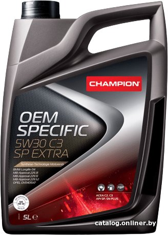 Моторное масло Champion OEM Specific 5W-30 C3 SP Extra 5л