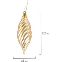 Елочная игрушка Золотая сказка 591128 (39 пр, золотистый)