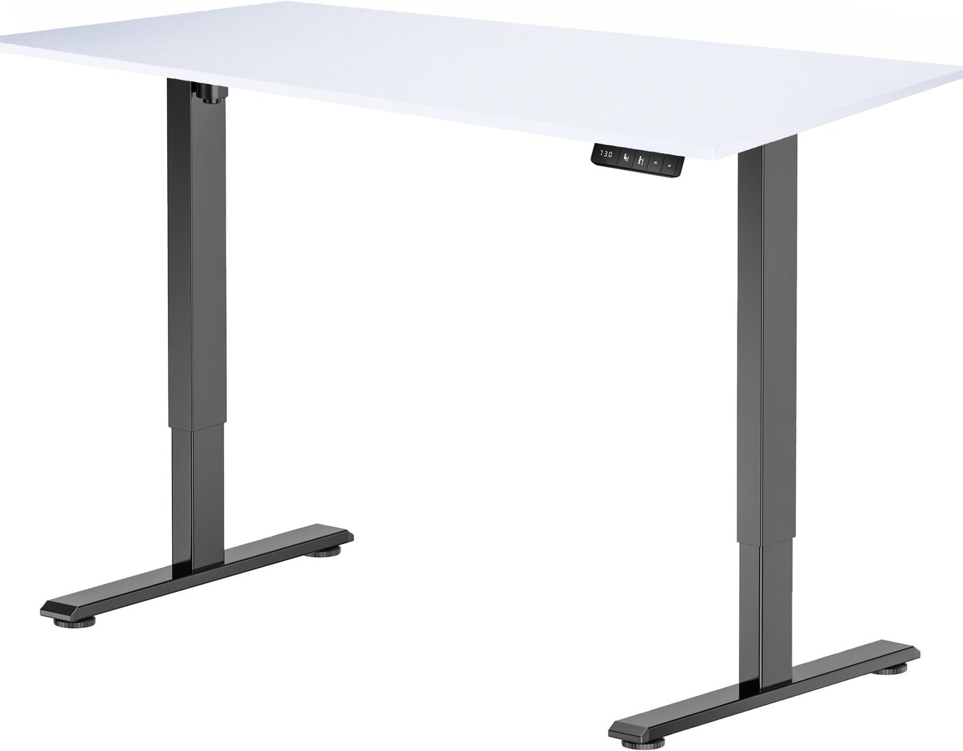 Стол с регулировкой высоты ErgoSmart Electric Desk Prime 1380х800х18 мм (альпийский белый/черный)