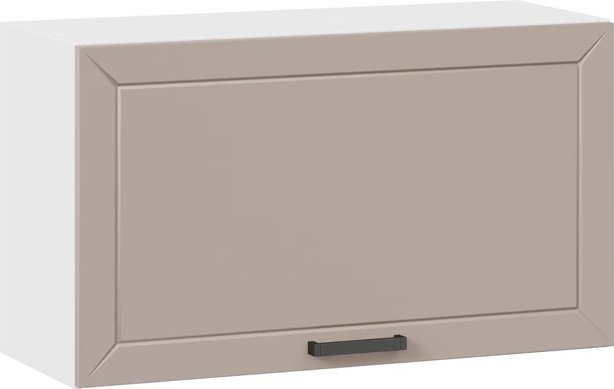 

Шкаф навесной Трия Лорас 1ВВ8Г с одной откидной дверью (белый/холст латте)