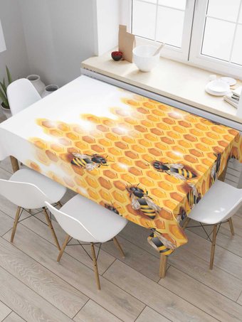 Скатерть JoyArty Пчелы на сотах tc_29093_120x145