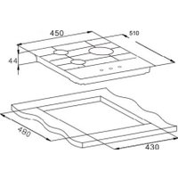 Варочная панель Weissgauff HG 451 BGH