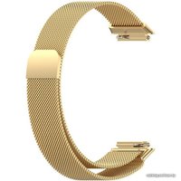 Браслет Rumi Milanese loop металлический для Huawei Band 7 (золотистый)