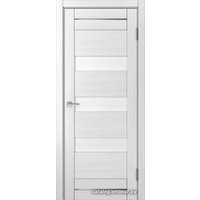 Межкомнатная дверь MDF-Techno Dominika 104 40x200 (ясень белый, стекло лакобель кремовый)