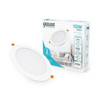 Припотолочная люстра Gauss Elementary Downlight 10W 780lm 4000K IP20 120x26 997420209 (белый)