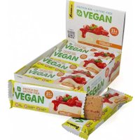 Протеиновый батончик Bombbar Vegan (60 г, банановый торт с клубникой)