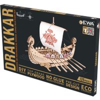 Сборная модель Eco-Wood-Art Корабль Драккар